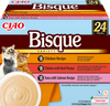 INABA Cat Ciao Bisque - complementary food for cats, cream soup with chicken, beef and fish 2x(24x40g)
