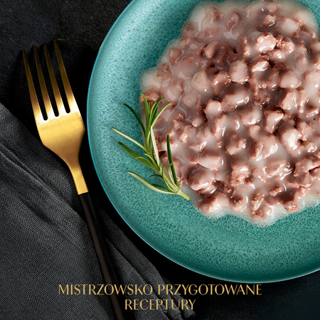 SHEBA Sauce Collection tray 85g – complete wet food for adult cats, chunks with veal, in sauce