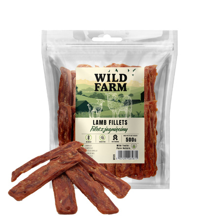 WILD FARM lamb fillet 500g dog treats