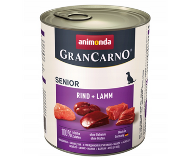 no pork Animonda GranCarno Senior Beef and Lamb 800g