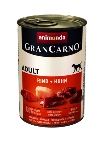 no pork Animonda GranCarno Adult Dog Beef + Chicken 800g