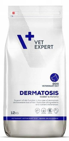 VETEXPERT Veterinary Diet Dog Dermatosis Rabbit &amp; Potato 12kg