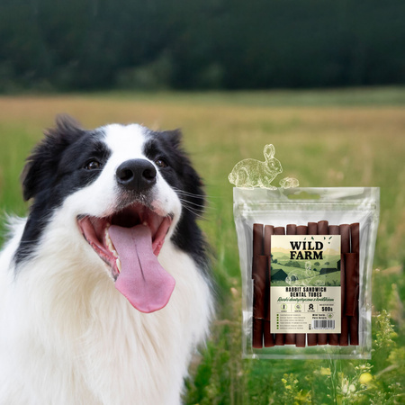WILD FARM Rabbit dental tubes 2x500g dog treats