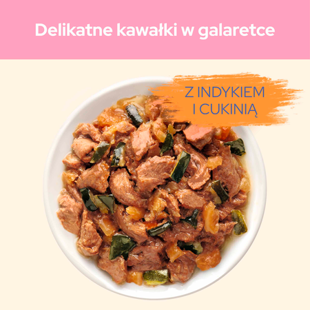 CAT CHOW Kitten Food with turkey and courgette in jelly 85g