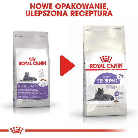 ROYAL CANIN Sterilised +7 10kg dry cat food for adult cats, 7 to 12 years of age, sterilised