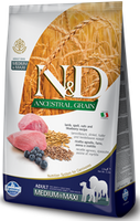 NO PORK Farmina N&D Ancestral Grain Canine Adult Medium&Maxi Lamb&Blueberry 12kg