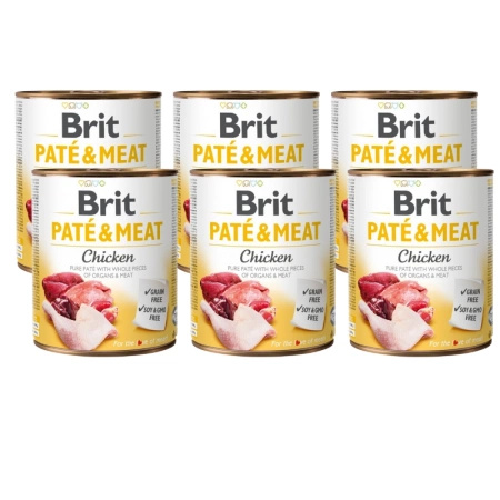 no pork Brit Pate & Meat with Chicken 6x800g