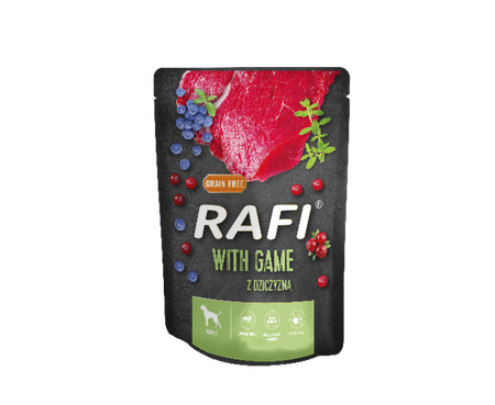 no pork Dolina Noteci Rafi with venison for Dogs (Black Pack) 10x300g