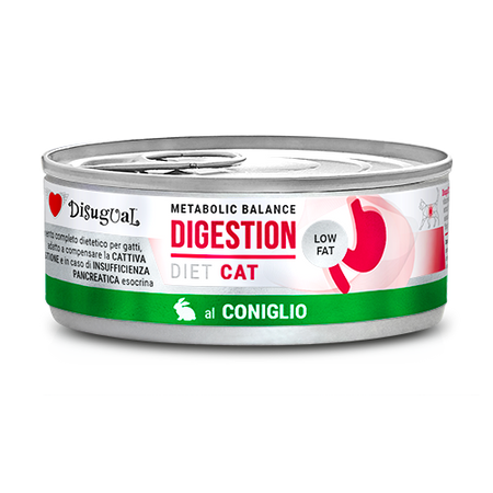 Disugual Wet cat food Veterinary DIGESTION Rabbit (adult) 12x85g