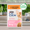 CAT CHOW Kitten Food with turkey and courgette in jelly 10x85g