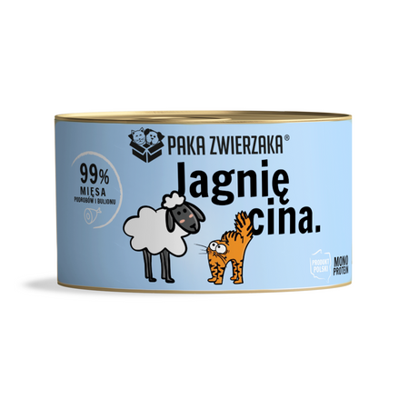 Paka Zwierzaka – wet cat food, lamb, 3x200g