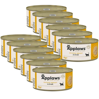 APPLAWS Chicken Breast With Cheese In Broth Tin 12x156g