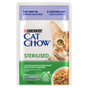 CAT CHOW Sterilised Cat Food with lamb and green beans in sauce 85g - 20 SASKETS + 6 FREE !!!