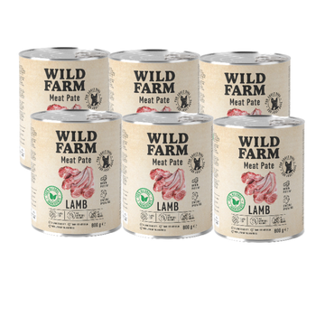 WILD FARM Pate Lamb 6x800g gluten-free dog food