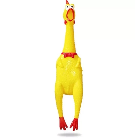 Dog toy rubber chicken with sound 30cm