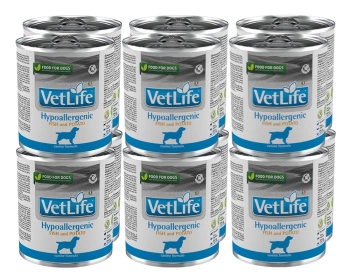 no pork Farmina Vet Life Canine Hypoallergenic Fish&Potato 12x300g