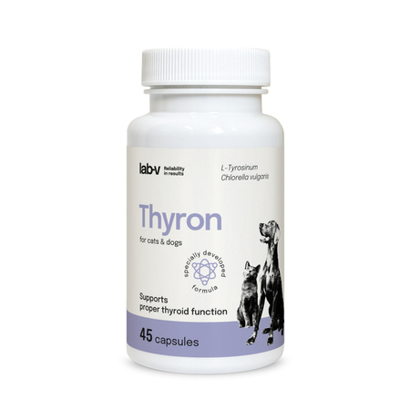 Lab-v Thyron – Support for proper thyroid function for dogs and cats 2x45 capsules