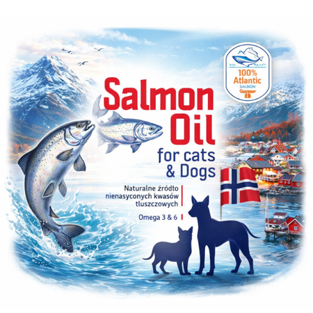 Salmon oil for dogs and cats 2x1000ml