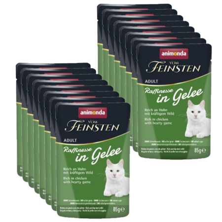 ANIMONDA Vom Feinsten Raffinesse chicken with venison in jelly 18x85g