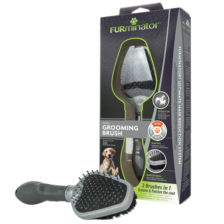 FURMINATOR Dual Grooming Brush Double-Sided Grooming Brush