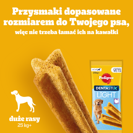 Pedigree Dentastix Light Dental Chews Large Breeds Dog Treats 7 pcs. - 152g