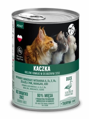 PetRepublic pieces in sauce with duck 20x400g for cats