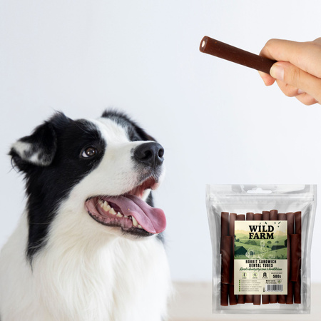 WILD FARM Rabbit dental tubes 2x500g dog treats