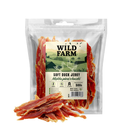 WILD FARM soft duck breast 500g dog treats