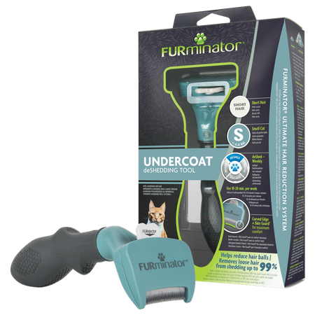 FURMINATOR Undercoat Removal Tool for Short-Haired Cats of Small Breeds