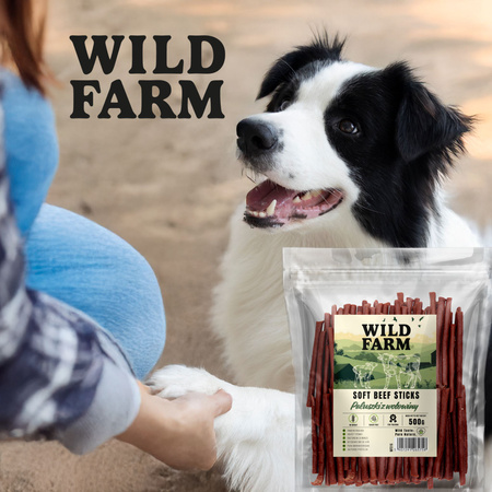 WILD FARM beef sticks 2x500g dog treats