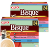 INABA Cat Ciao Bisque – complementary cat food, cream soup with chicken, beef, tuna and salmon, 2x(24x40g)