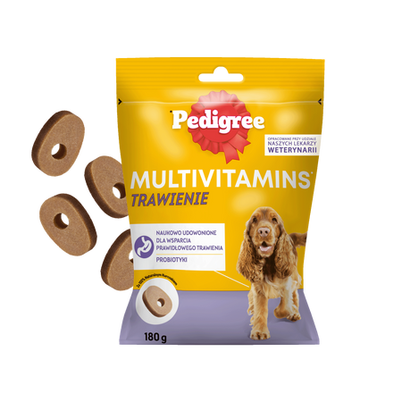 PEDIGREE Multivitamins Digestion - complementary food for adult dogs, chicken flavor 180 g